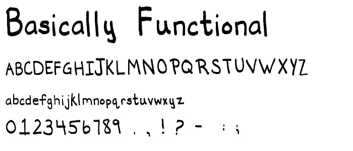 Basically Functional font